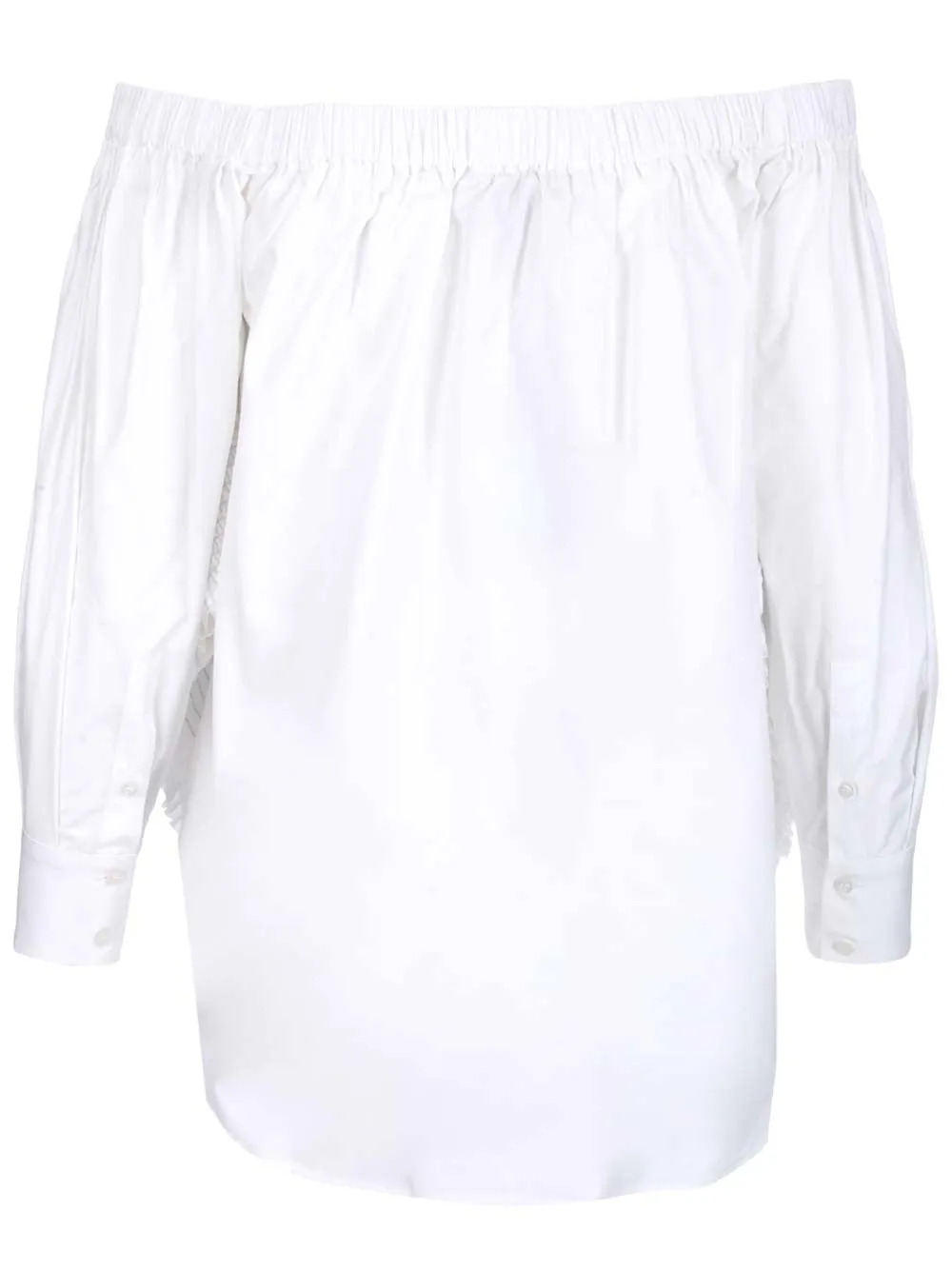 MSGM Off-Shoulder Halterneck Shirt