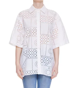 MSGM Perforated Short-Sleeved Shirt
