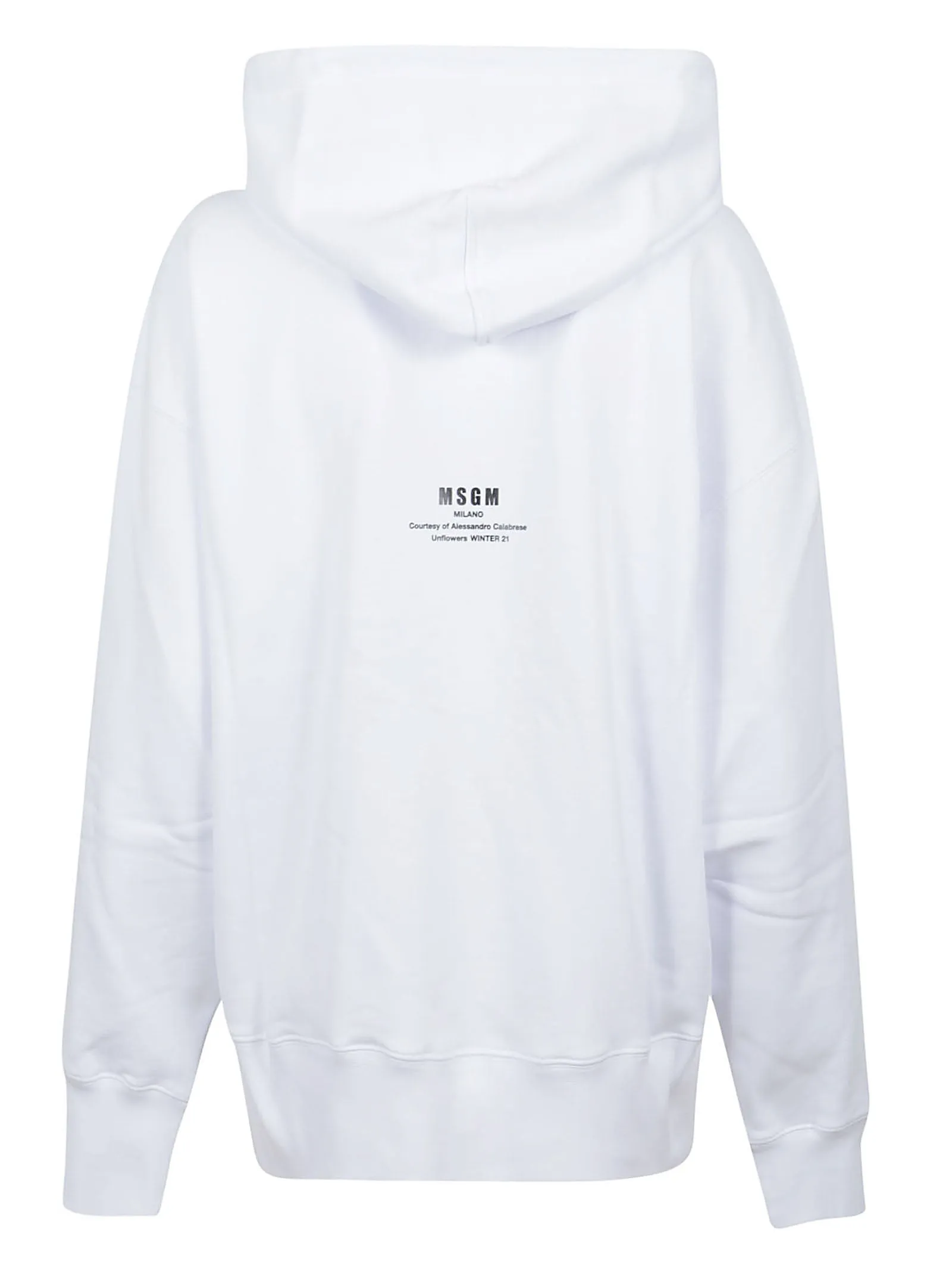 MSGM Printed Drawstring Hoodie