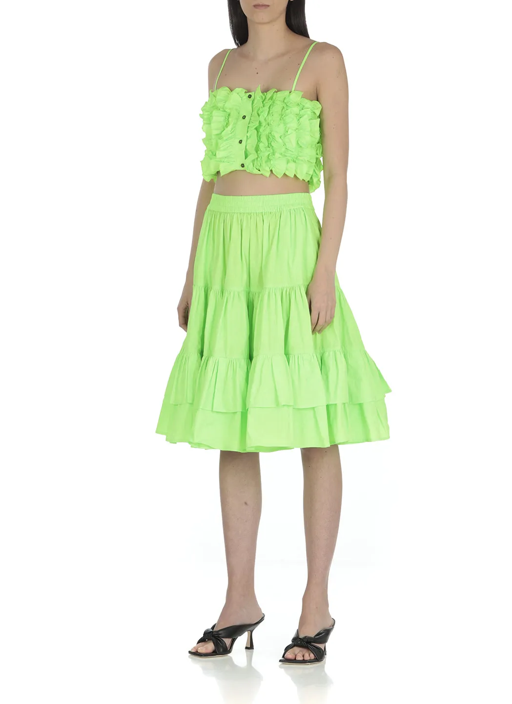MSGM Ruffled Crop Top