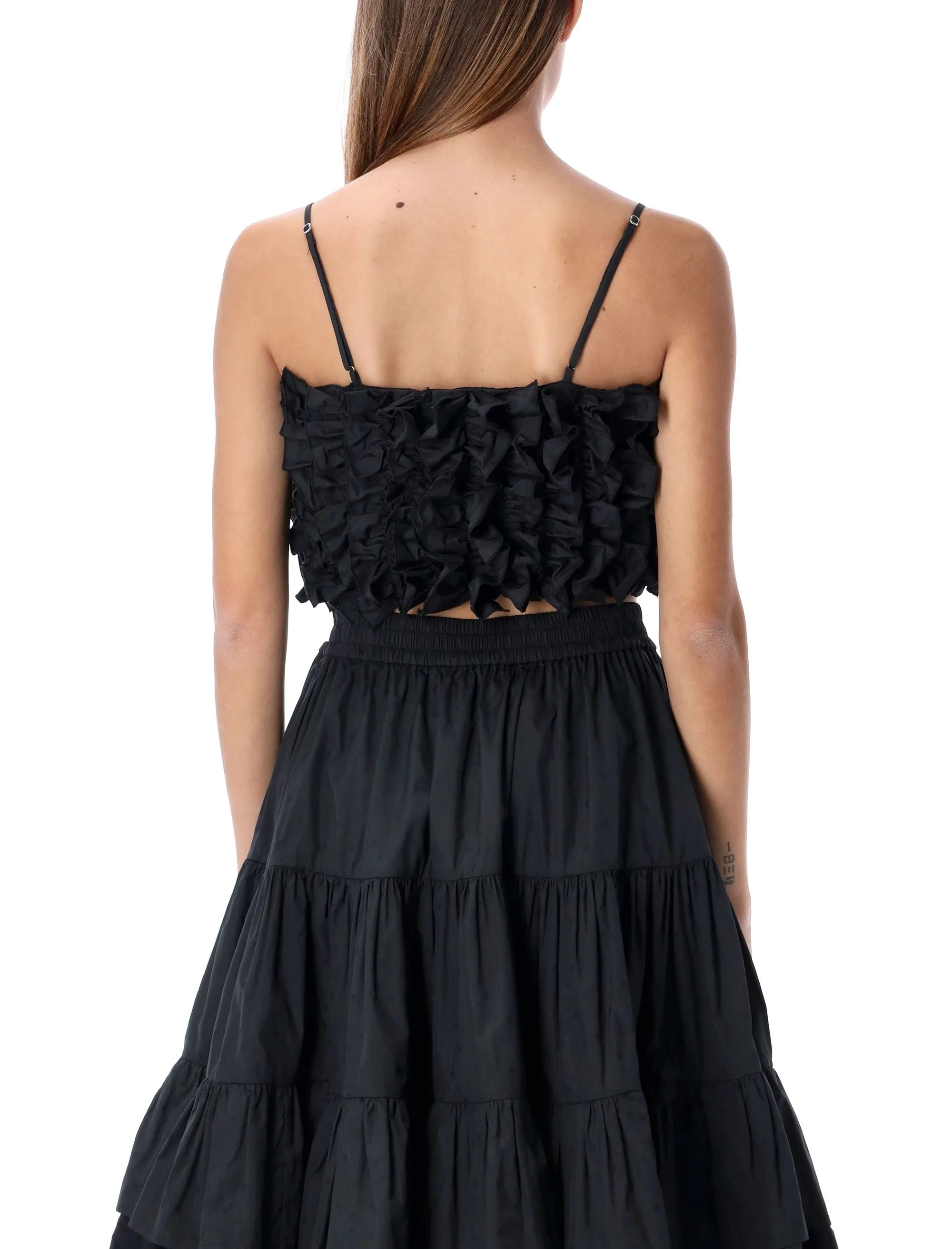 MSGM Ruffled Crop Top