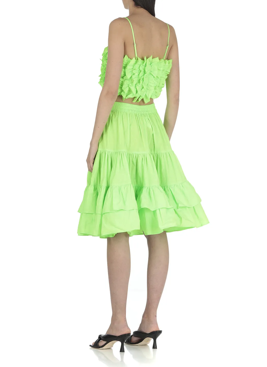 MSGM Ruffled Crop Top