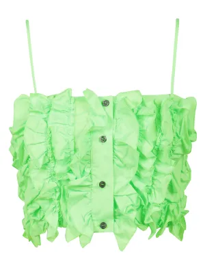 MSGM Ruffled Crop Top
