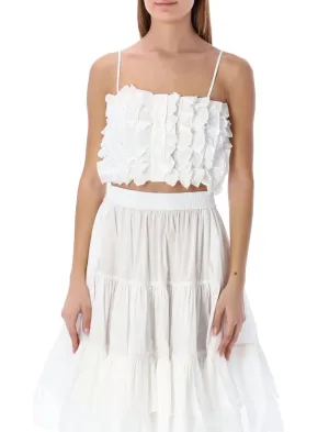 MSGM Ruffled Crop Top