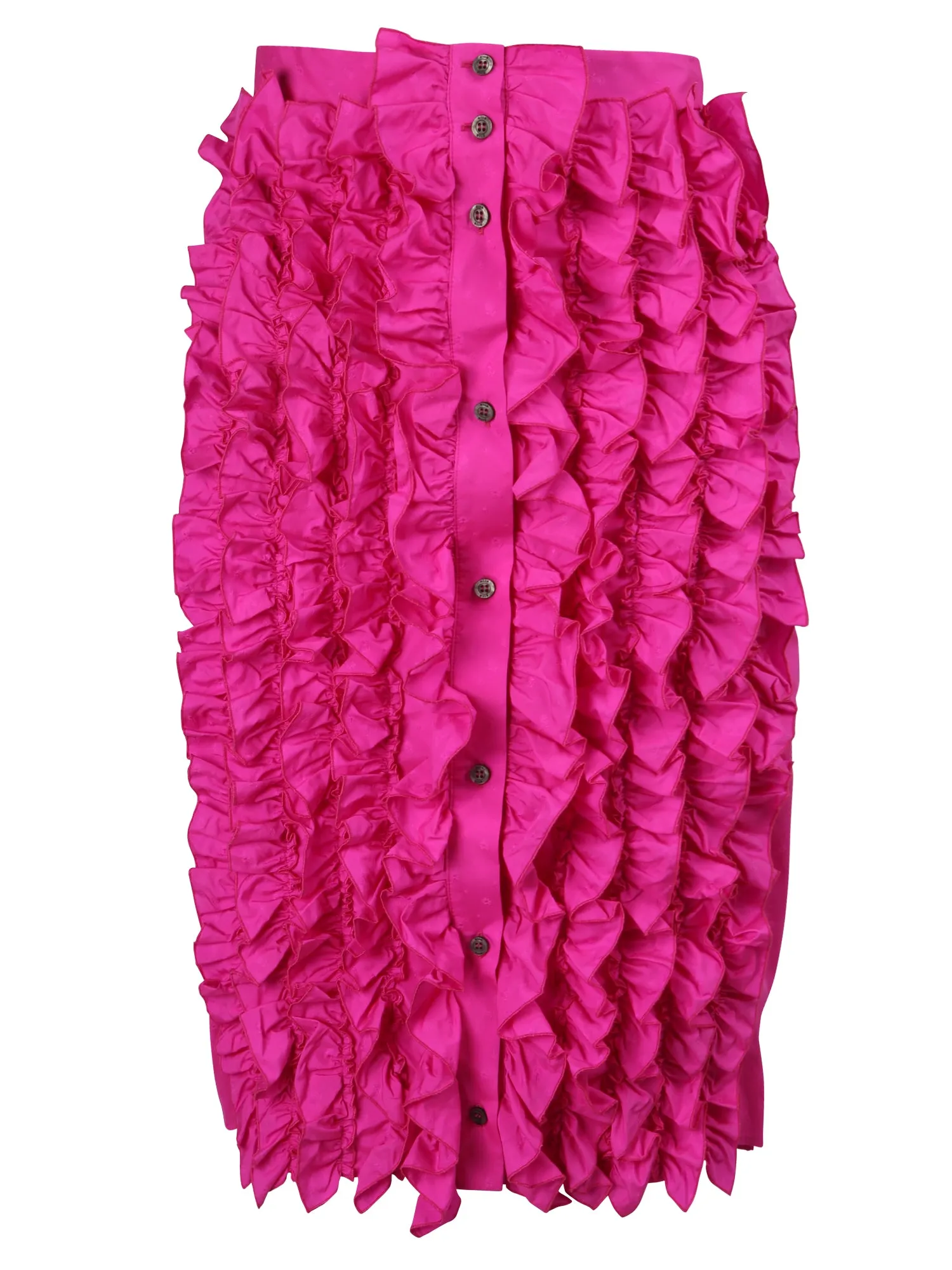 MSGM Ruffled Midi Skirt