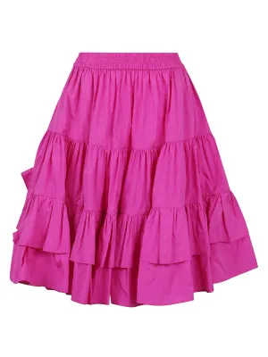 MSGM Ruffled Midi Skirt