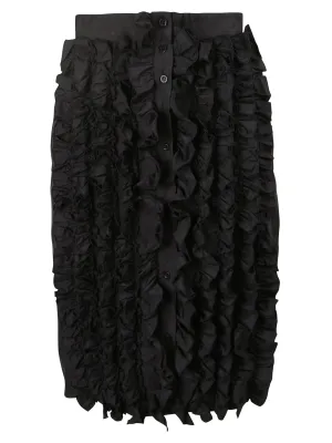 MSGM Ruffled Midi Skirt