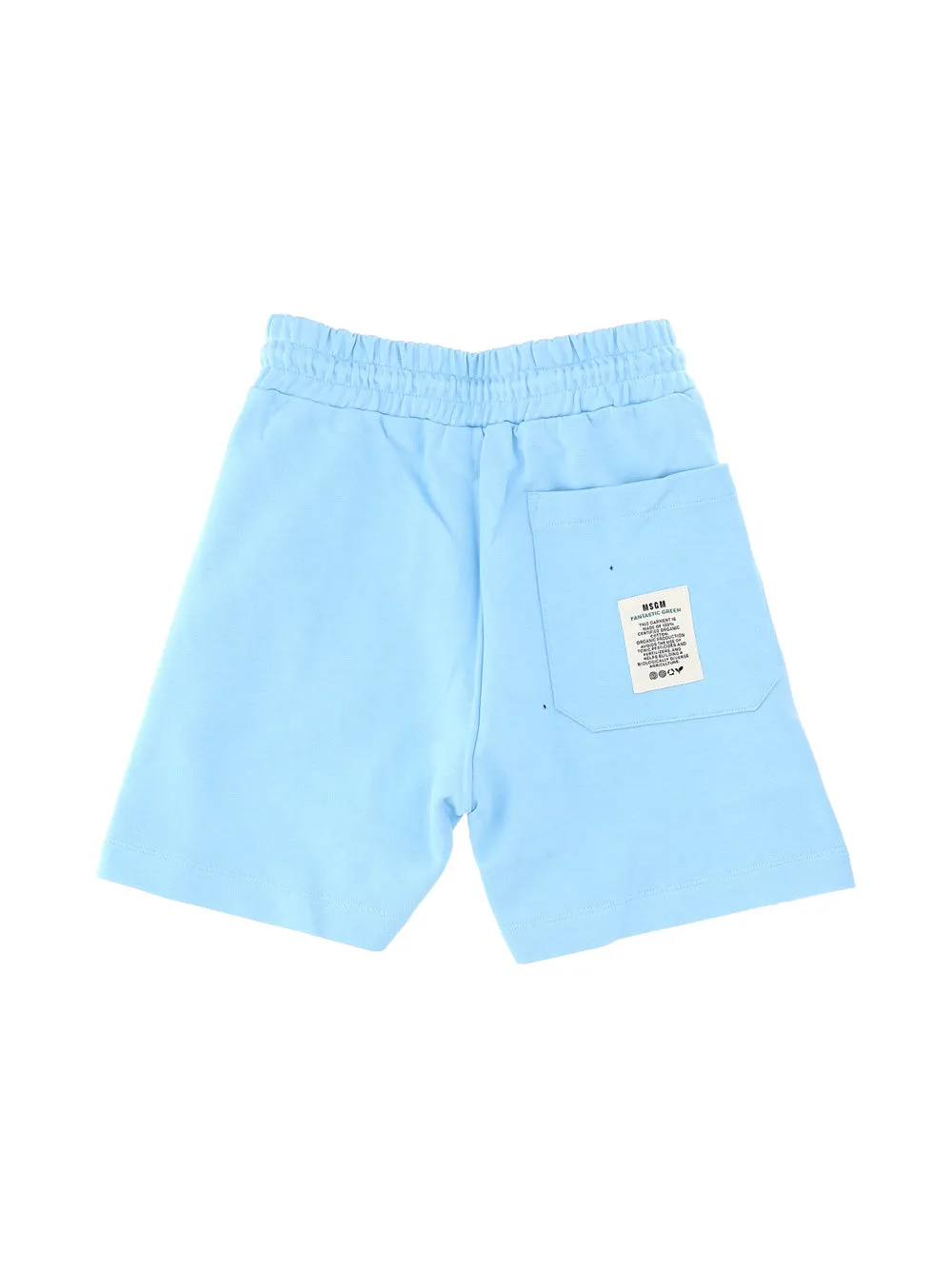 MSGM Slogan Print Drawstring Track Shorts
