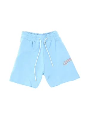 MSGM Slogan Print Drawstring Track Shorts