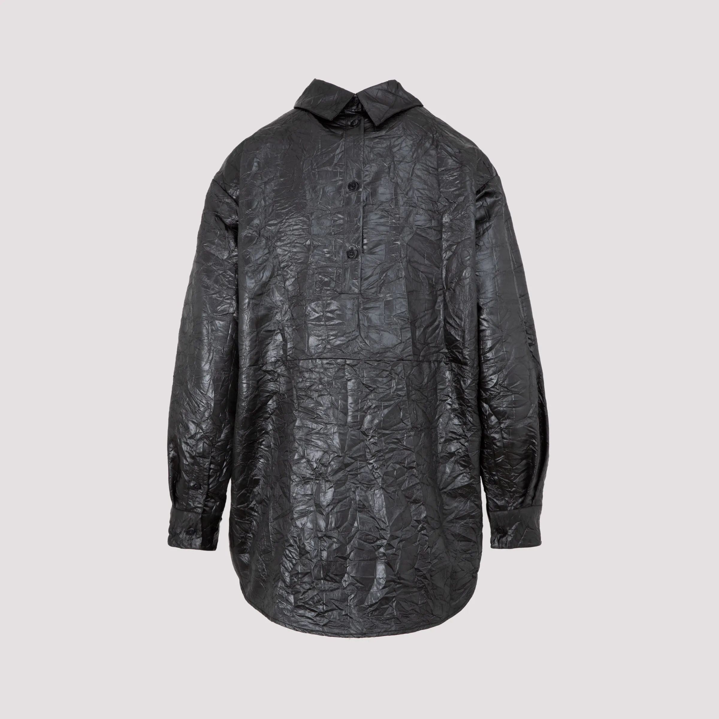 MSGM Snap-Button Collared Shirt