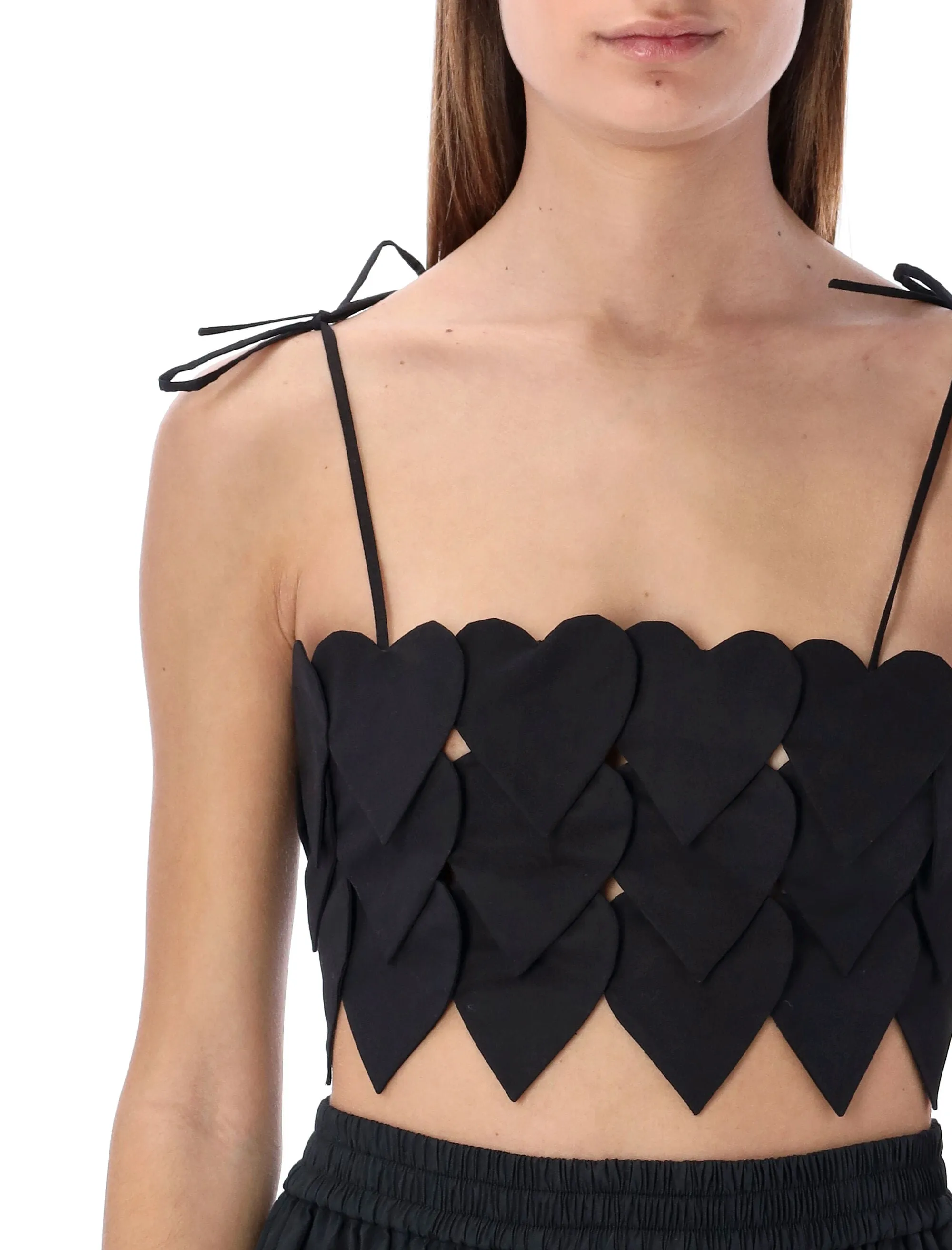 MSGM Strapped Cropped Top