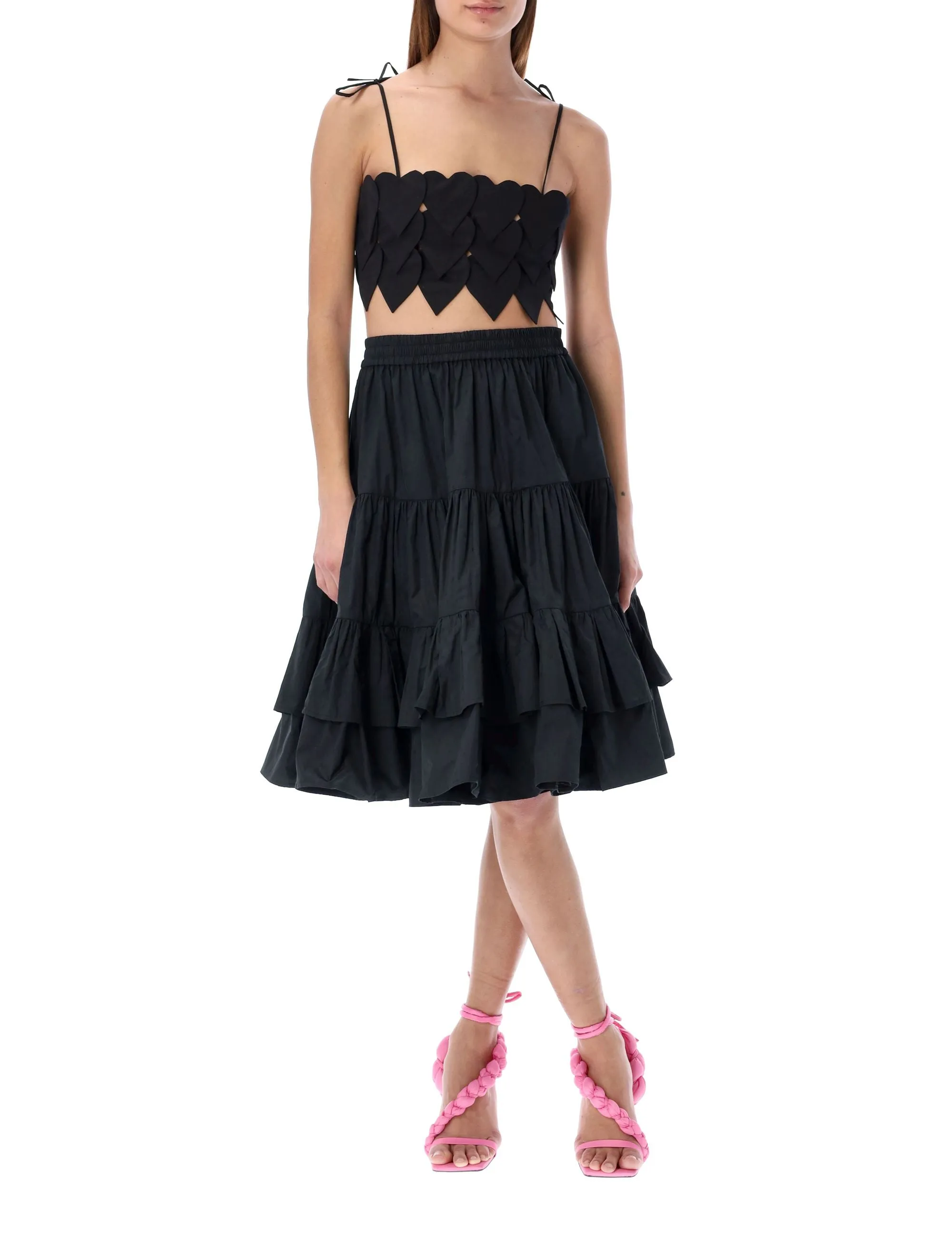 MSGM Strapped Cropped Top