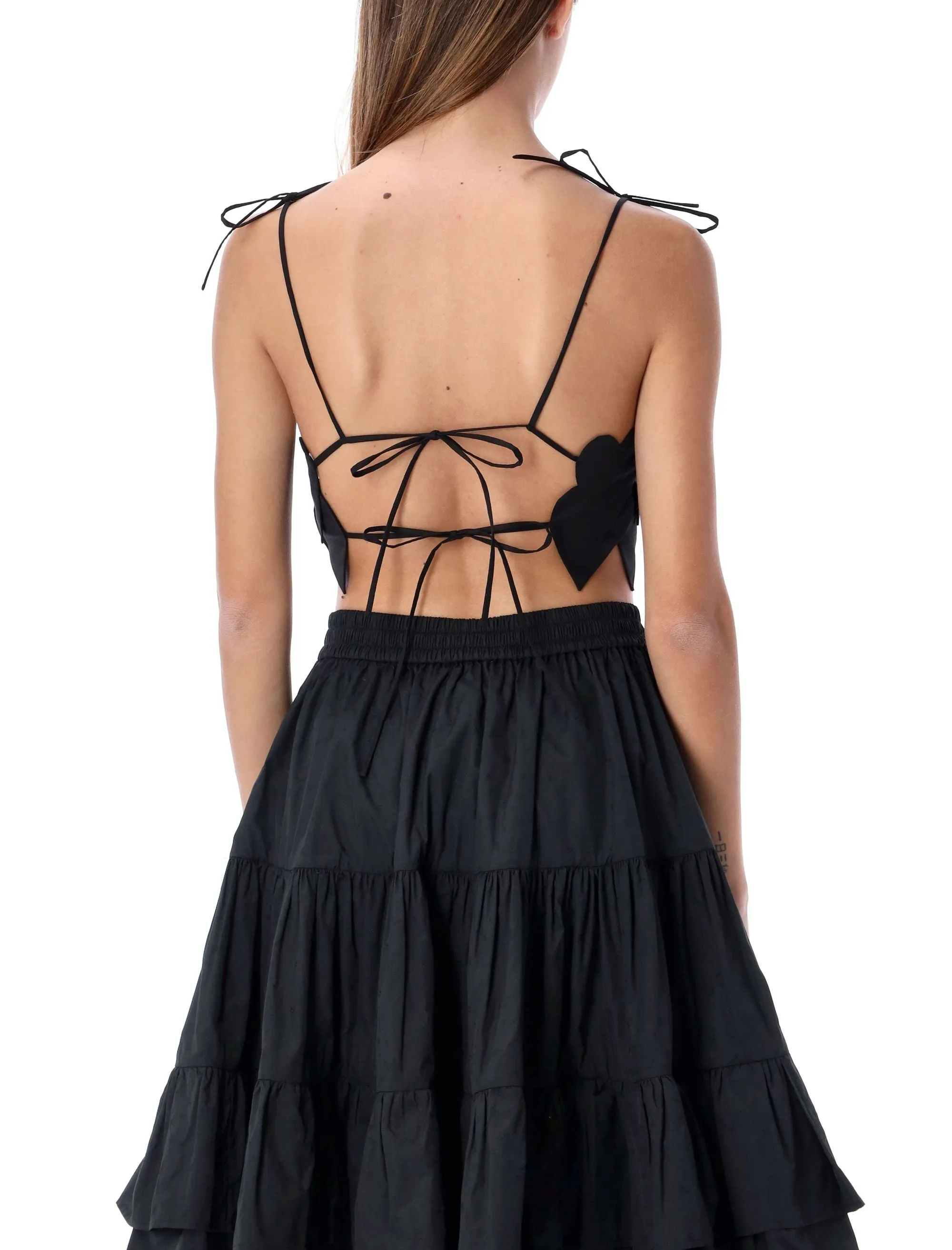 MSGM Strapped Cropped Top