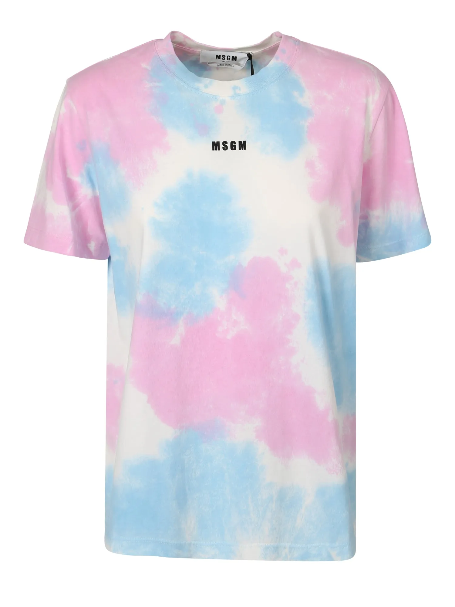 MSGM Tie-Dyed Crewneck T-Shirt
