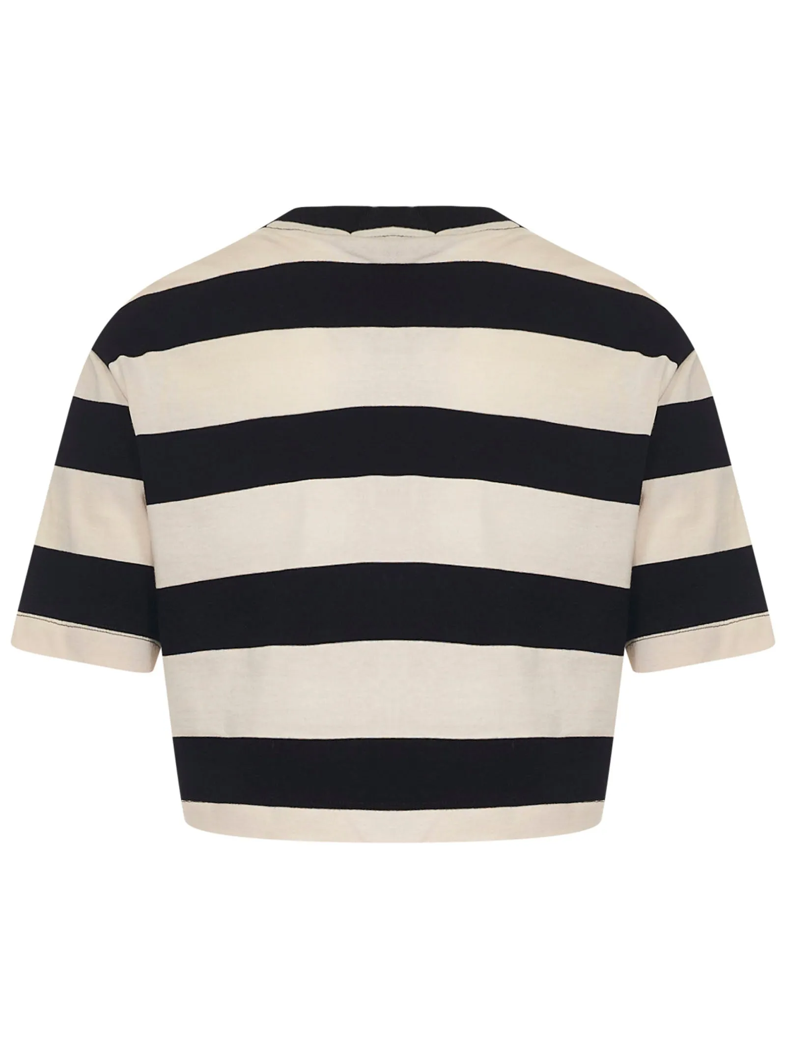 MSGM Tie-Waist Cropped T-Shirt