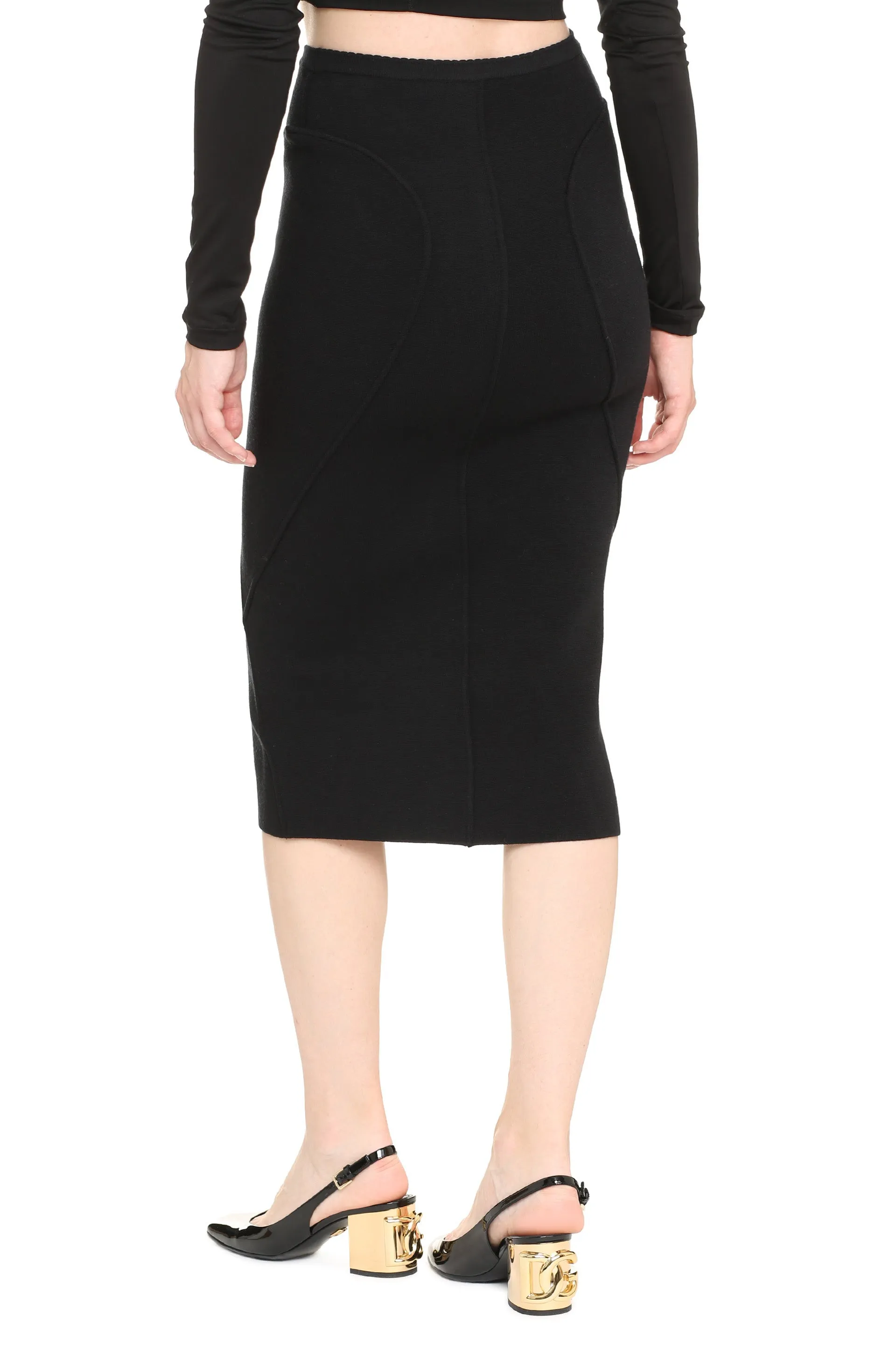 N21 Knitted Midi Pencil Skirt