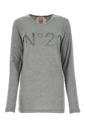 N21 Logo Printed Crewneck T-Shirt