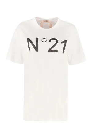N21 Logo Printed Crewneck T-Shirt