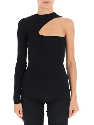N21 One-Sleeved Knitted Top