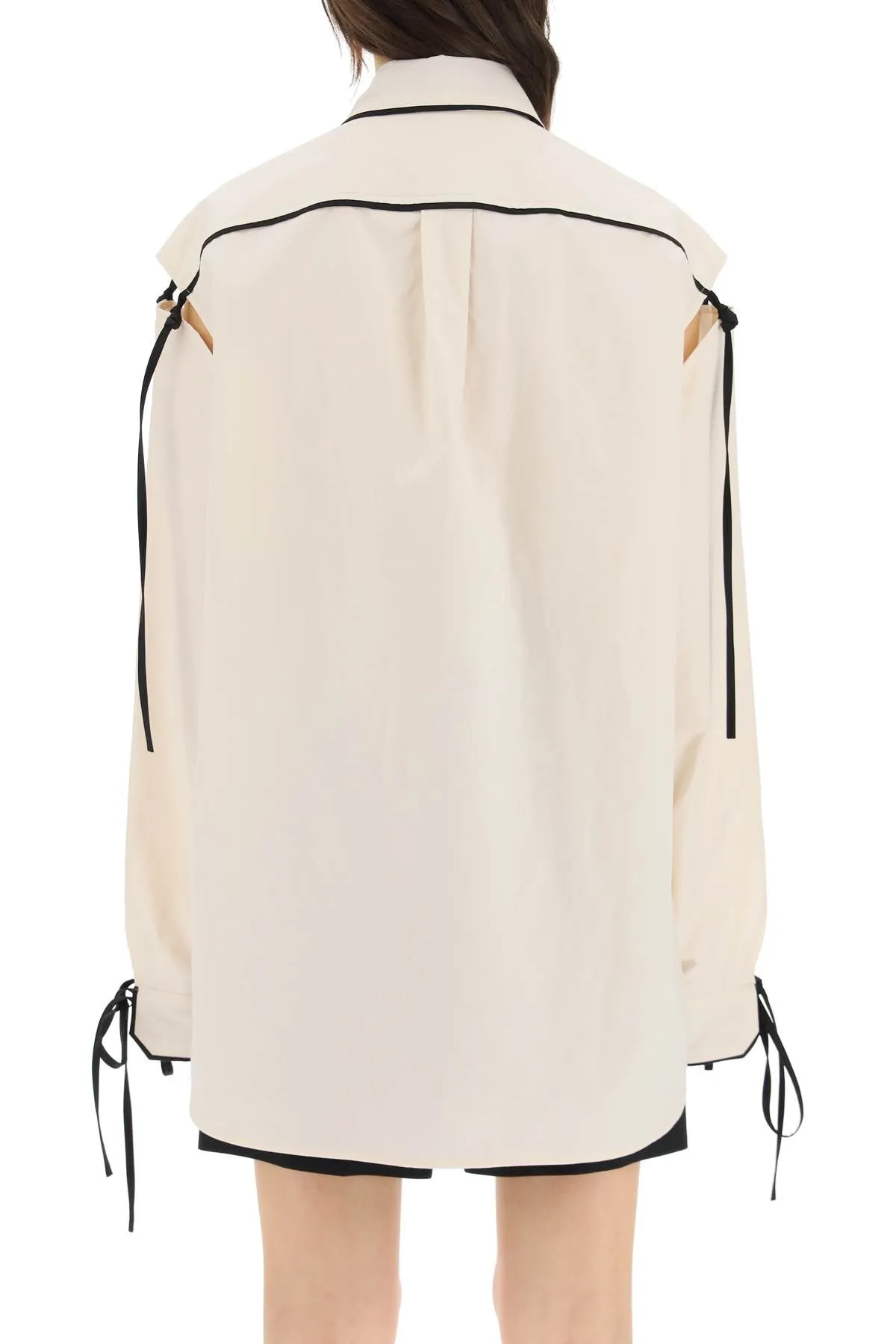 Nanushka Contrast-Trim Buttoned Shirt