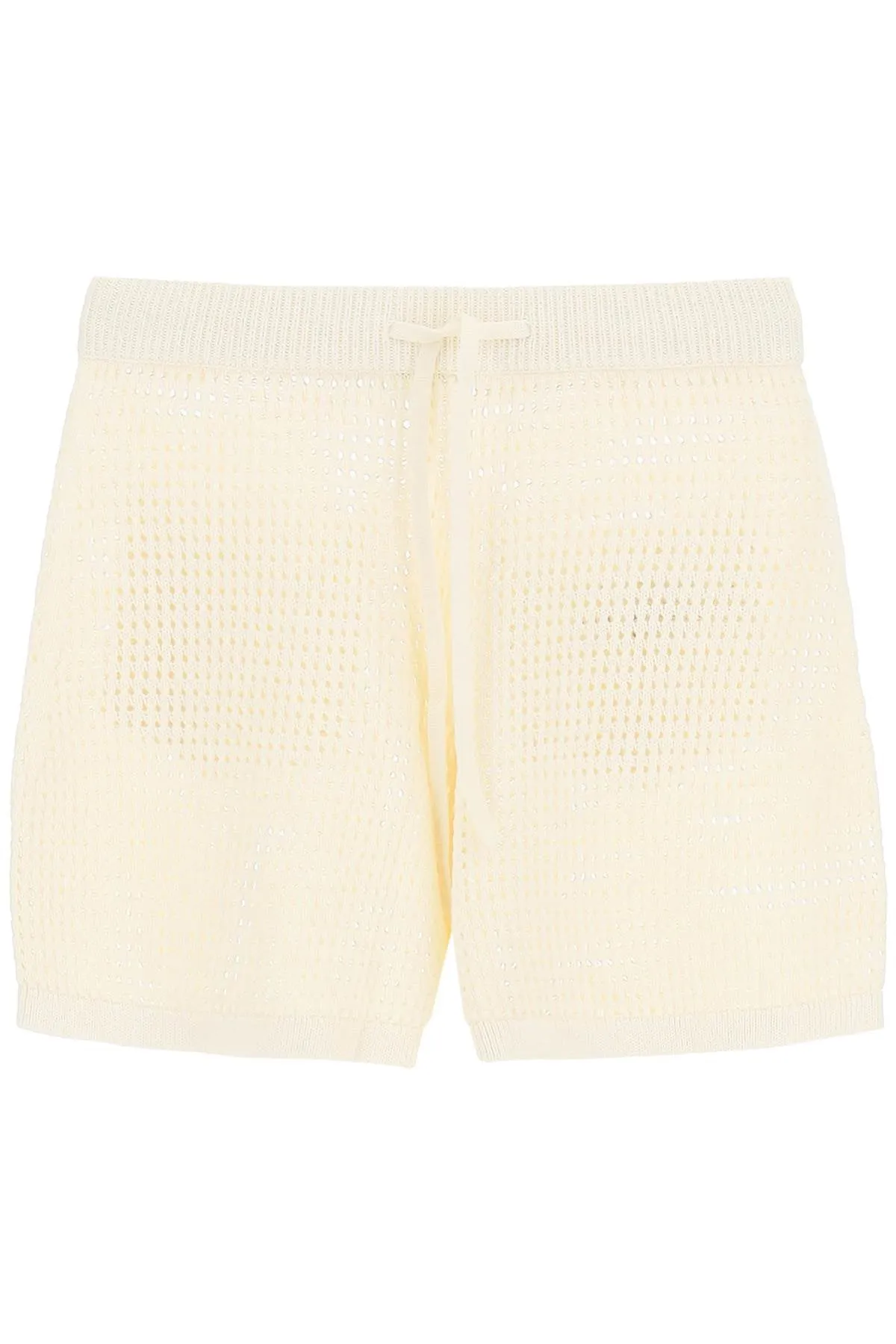 Nanushka Crochet Drawstring Shorts