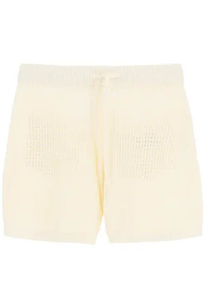 Nanushka Crochet Drawstring Shorts