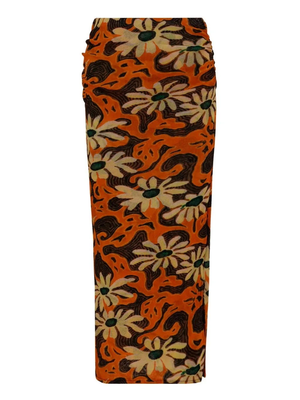 Nanushka Floral Knitted Pencil Skirt