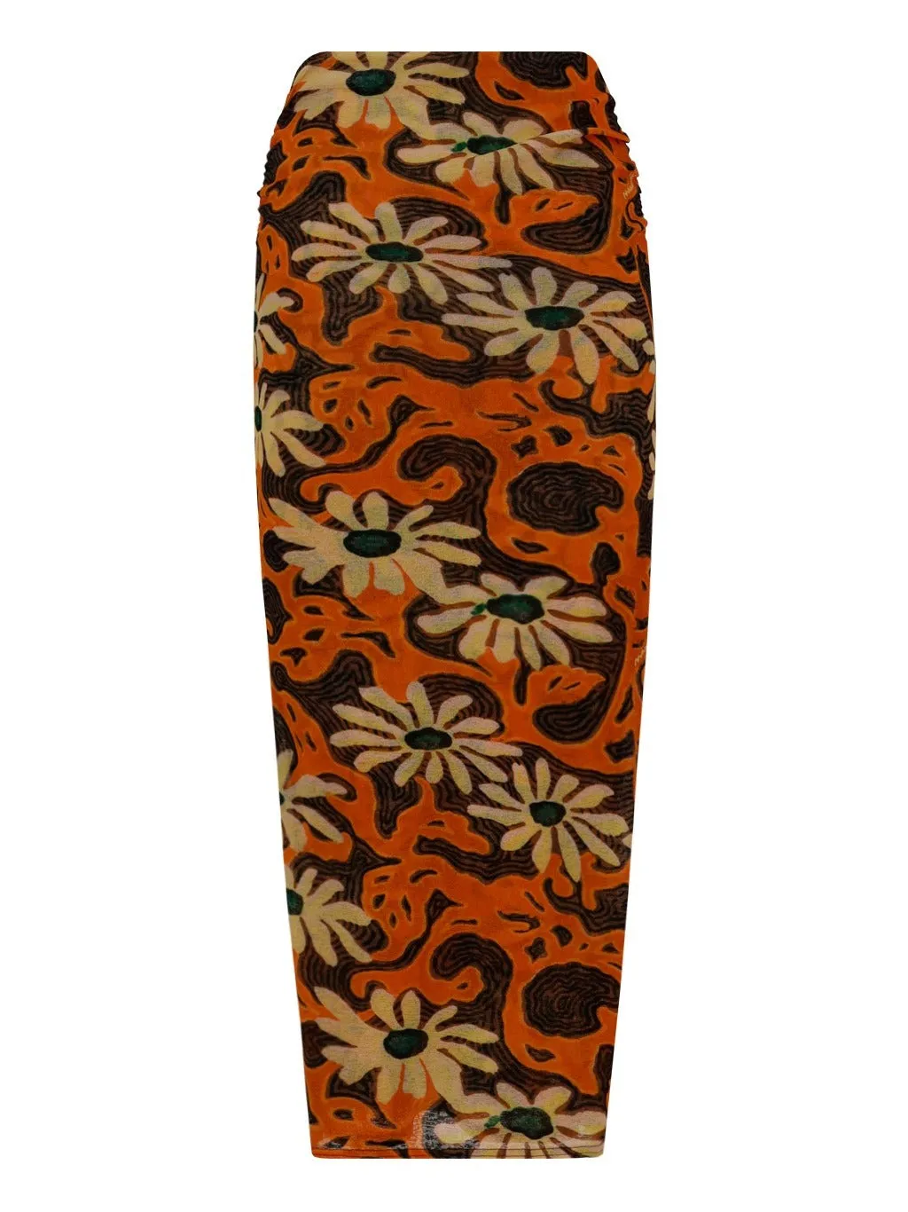 Nanushka Floral Knitted Pencil Skirt