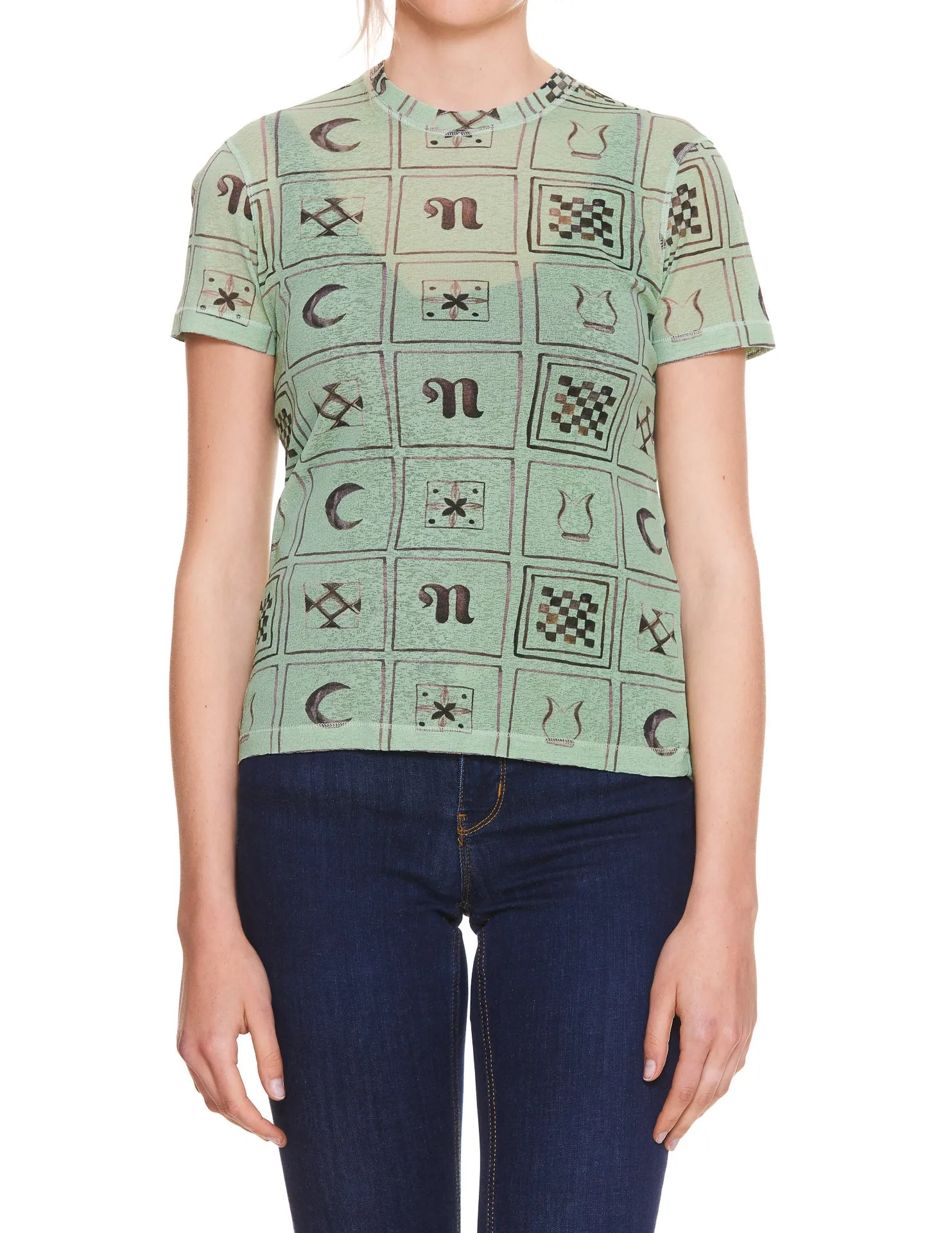 Nanushka Graphic Printed Crewneck T-Shirt