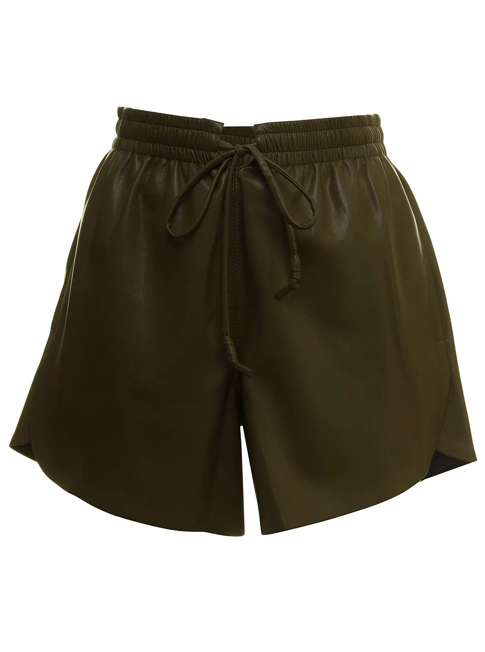 Nanushka Janna Vegan Drawstring Shorts