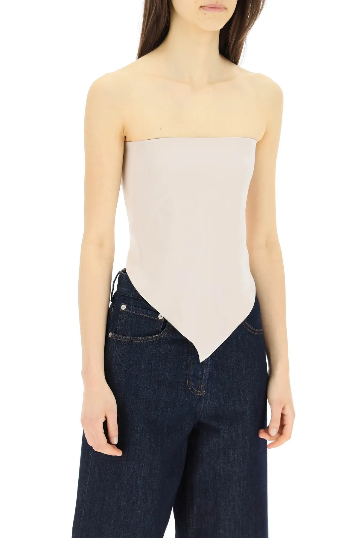 Nanushka Open Back Scarf Top