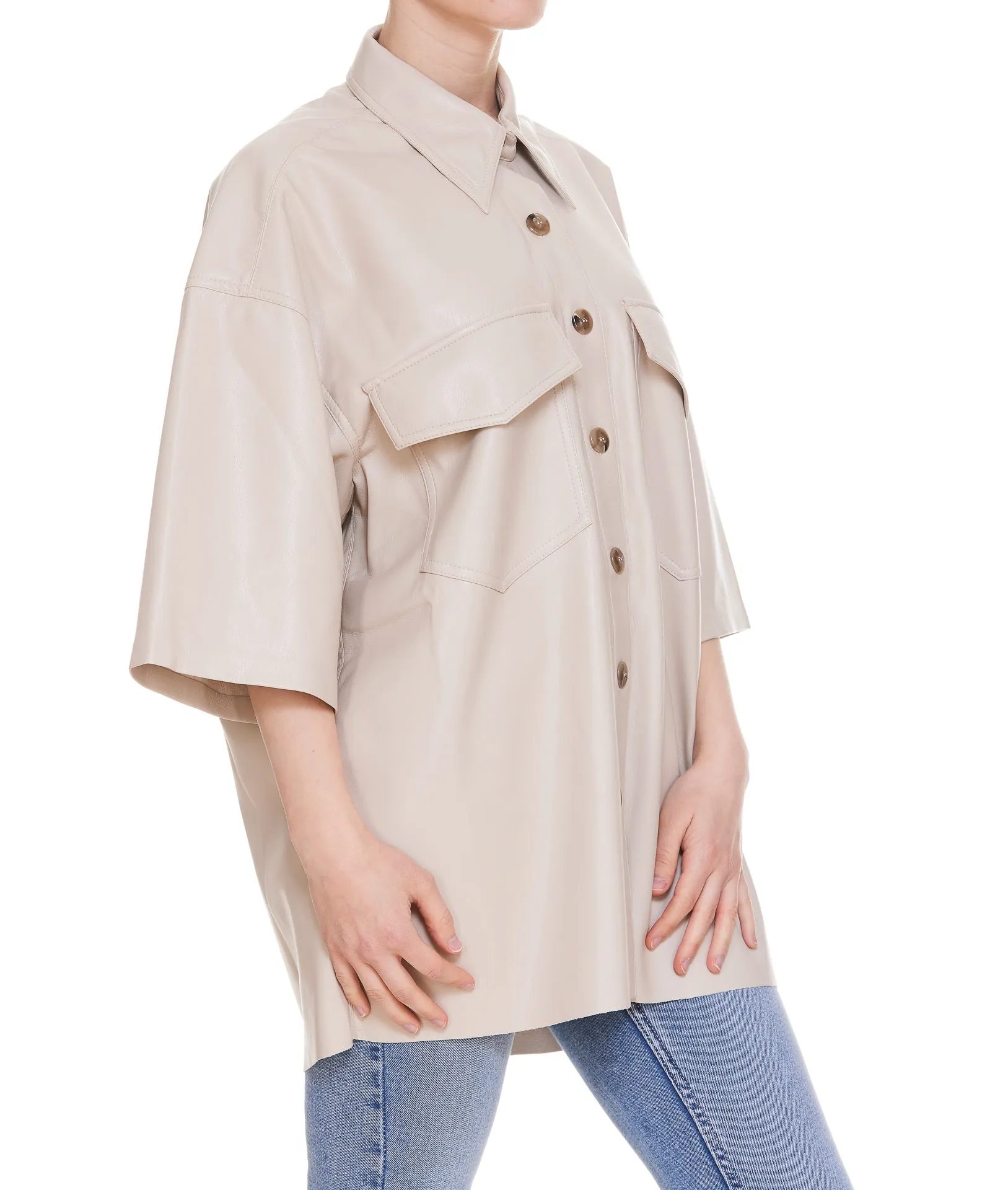 Nanushka Oversized Short-Sleeved Shirt
