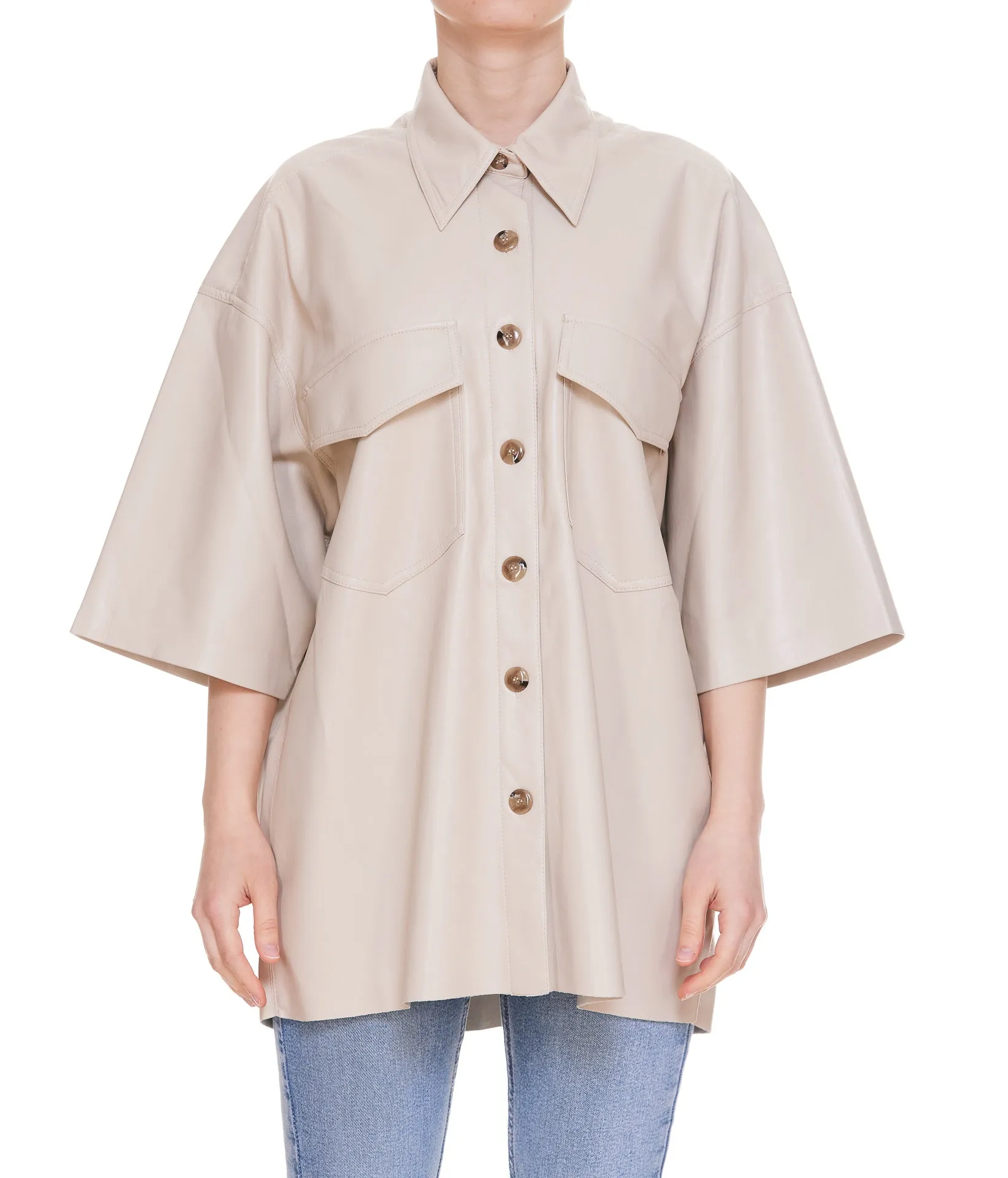 Nanushka Oversized Short-Sleeved Shirt