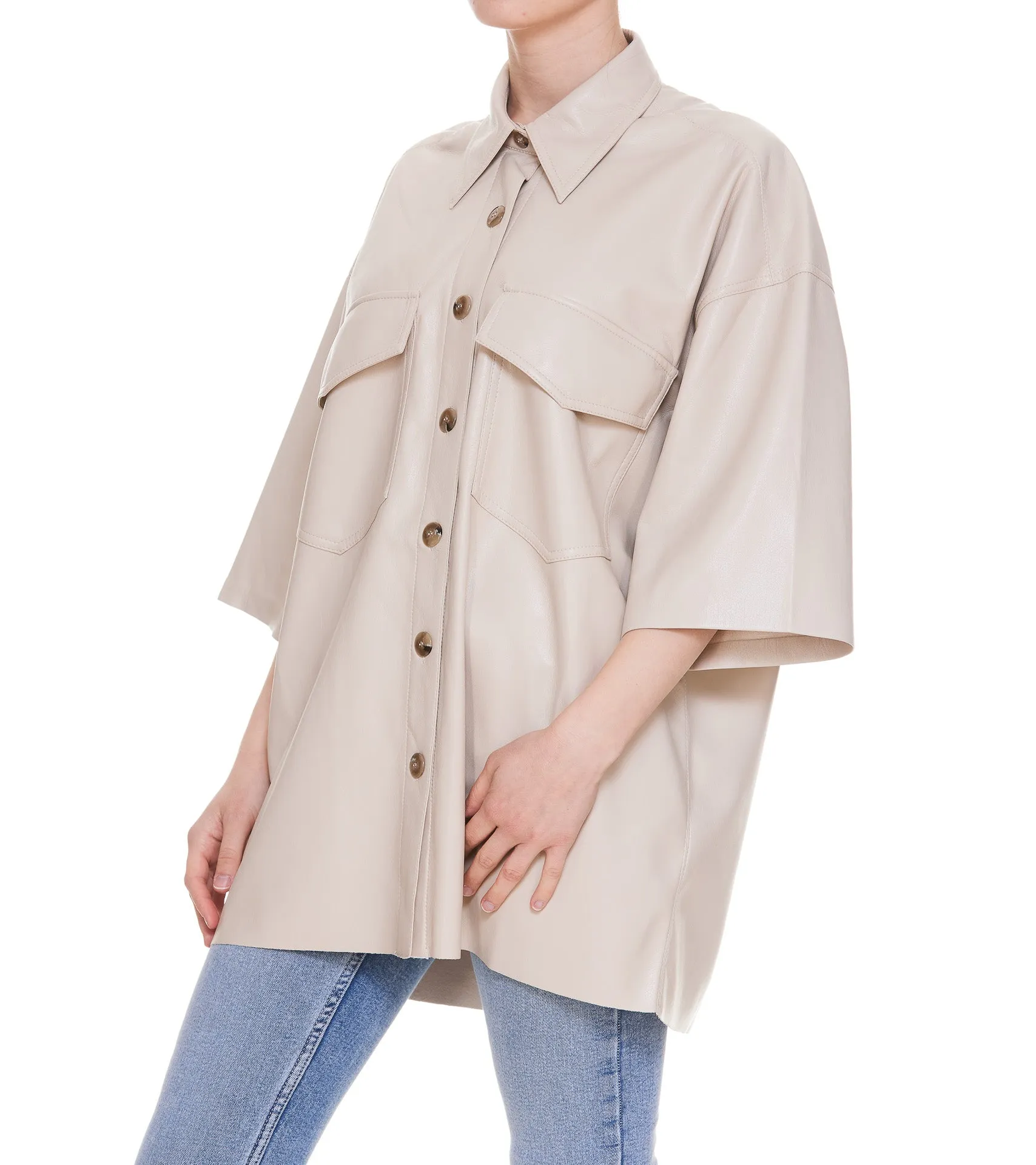 Nanushka Oversized Short-Sleeved Shirt