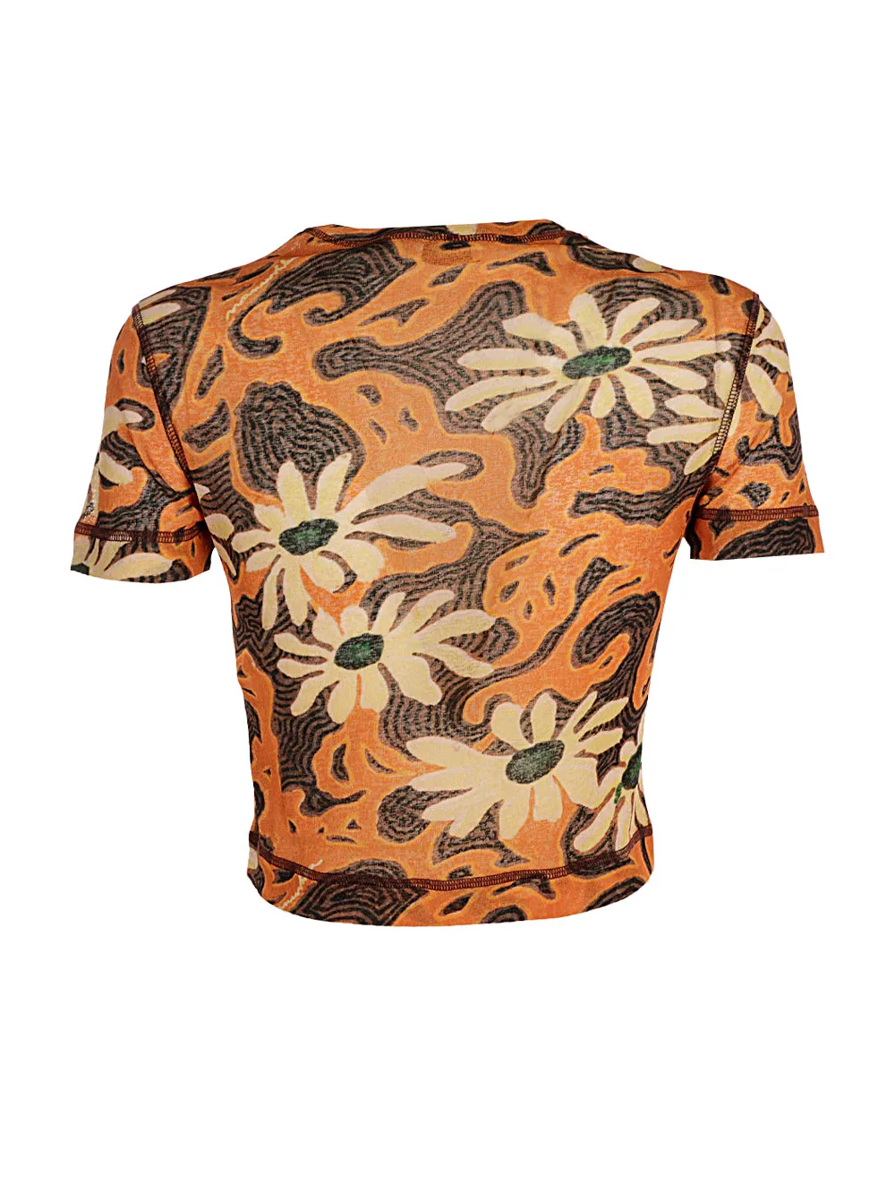 Nanushka Printed Cropped T-Shirt