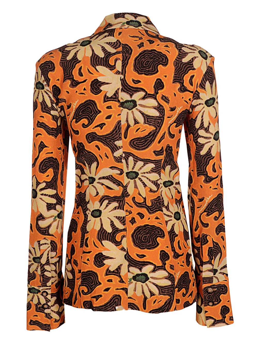 Nanushka Printed Cut-Out Detailed Shirt
