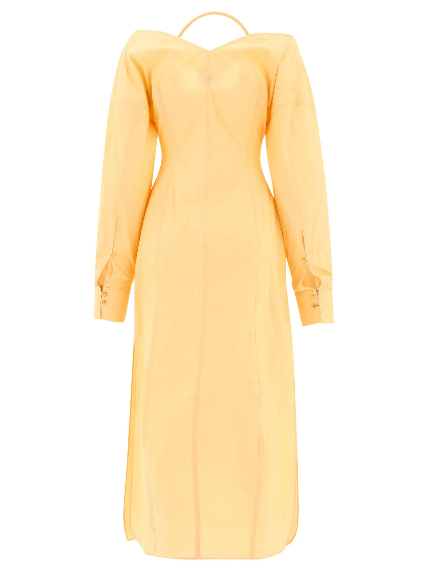 Nanushka V-Neck Midi Shirt Dress