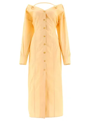 Nanushka V-Neck Midi Shirt Dress