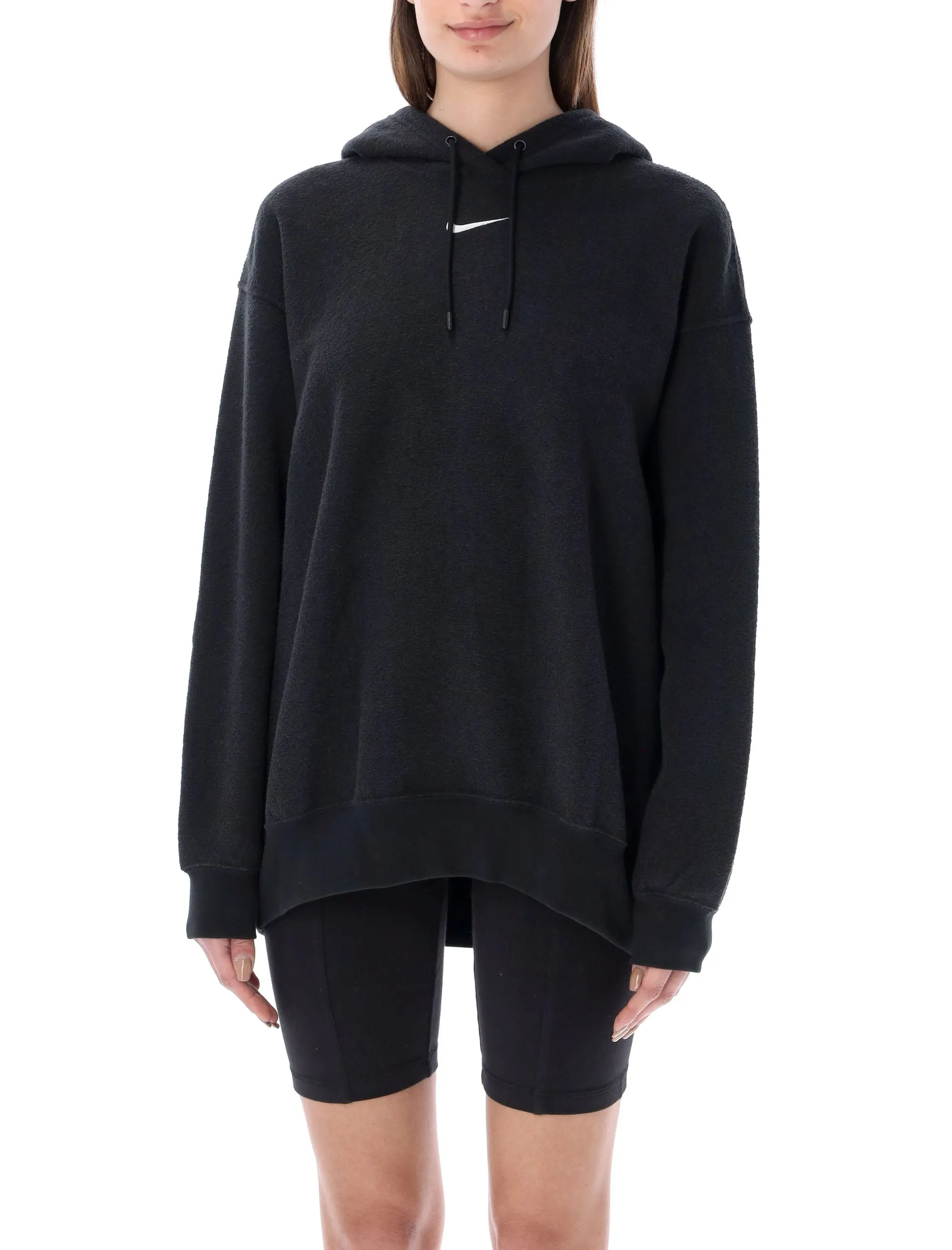 Nike Essentials Plush Logo Embroidered Hoodie