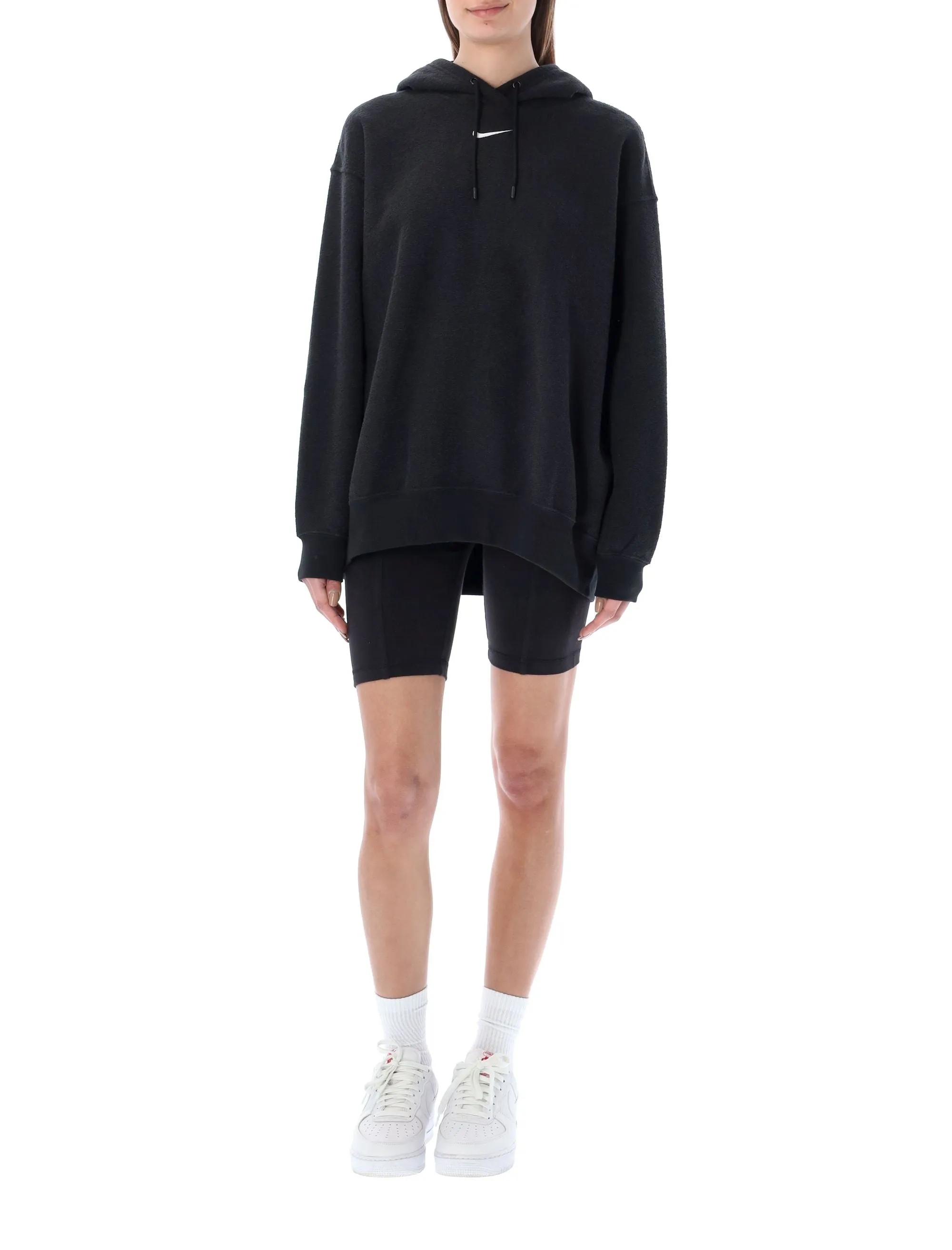 Nike Essentials Plush Logo Embroidered Hoodie