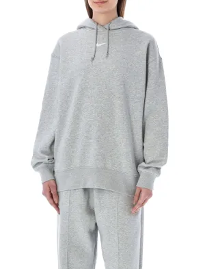 Nike Swoosh Logo Embroidered Drawstring Hoodie