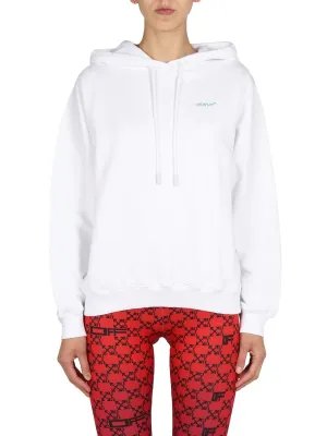 Off-White Arrow Printed Drawstring Hoodie