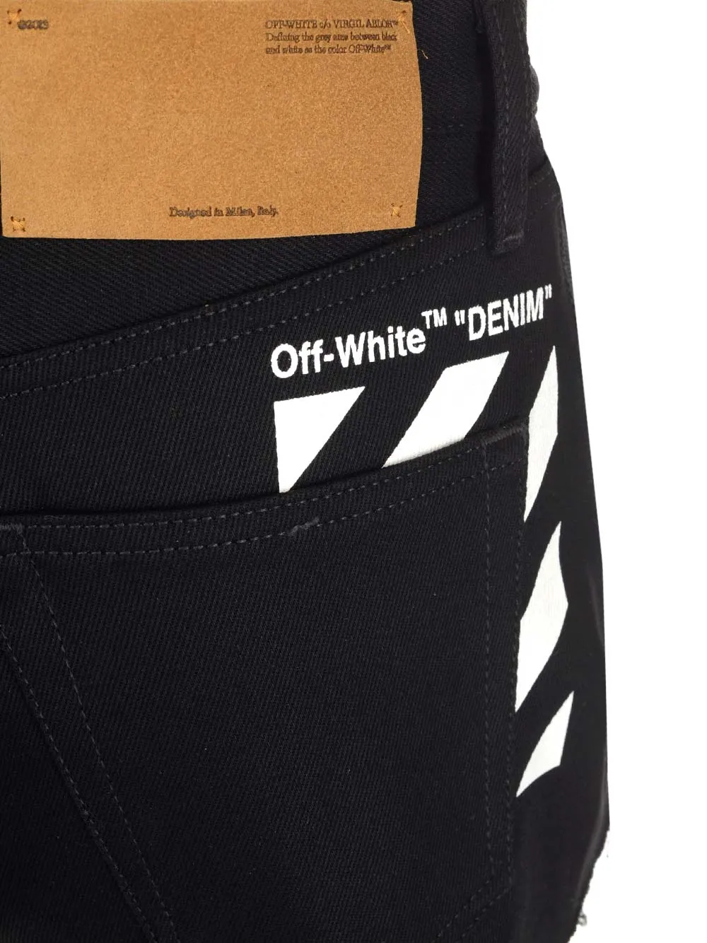 Off-White Diagonal Print Shorts