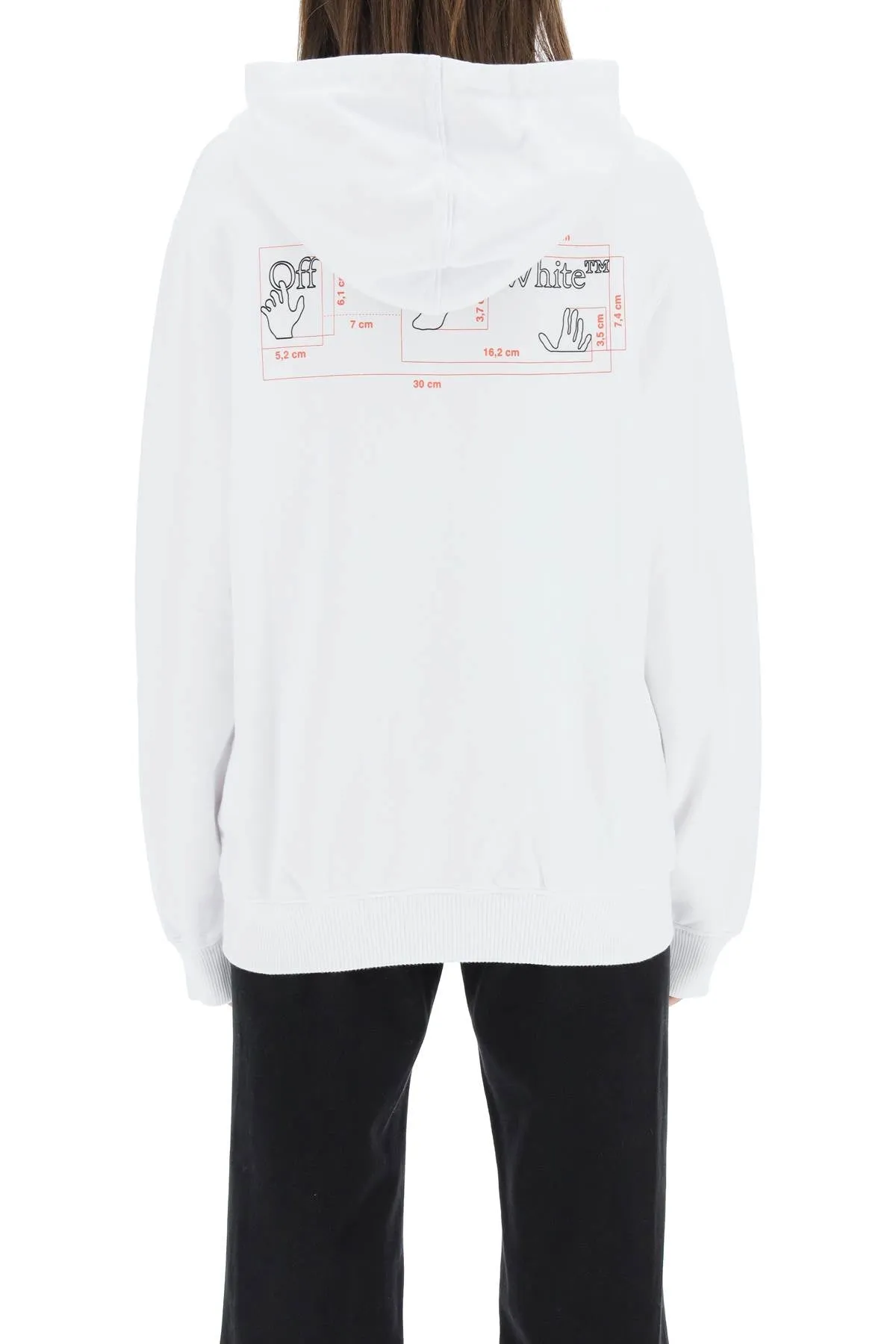 Off-White Hand Logo Printed Hoodie