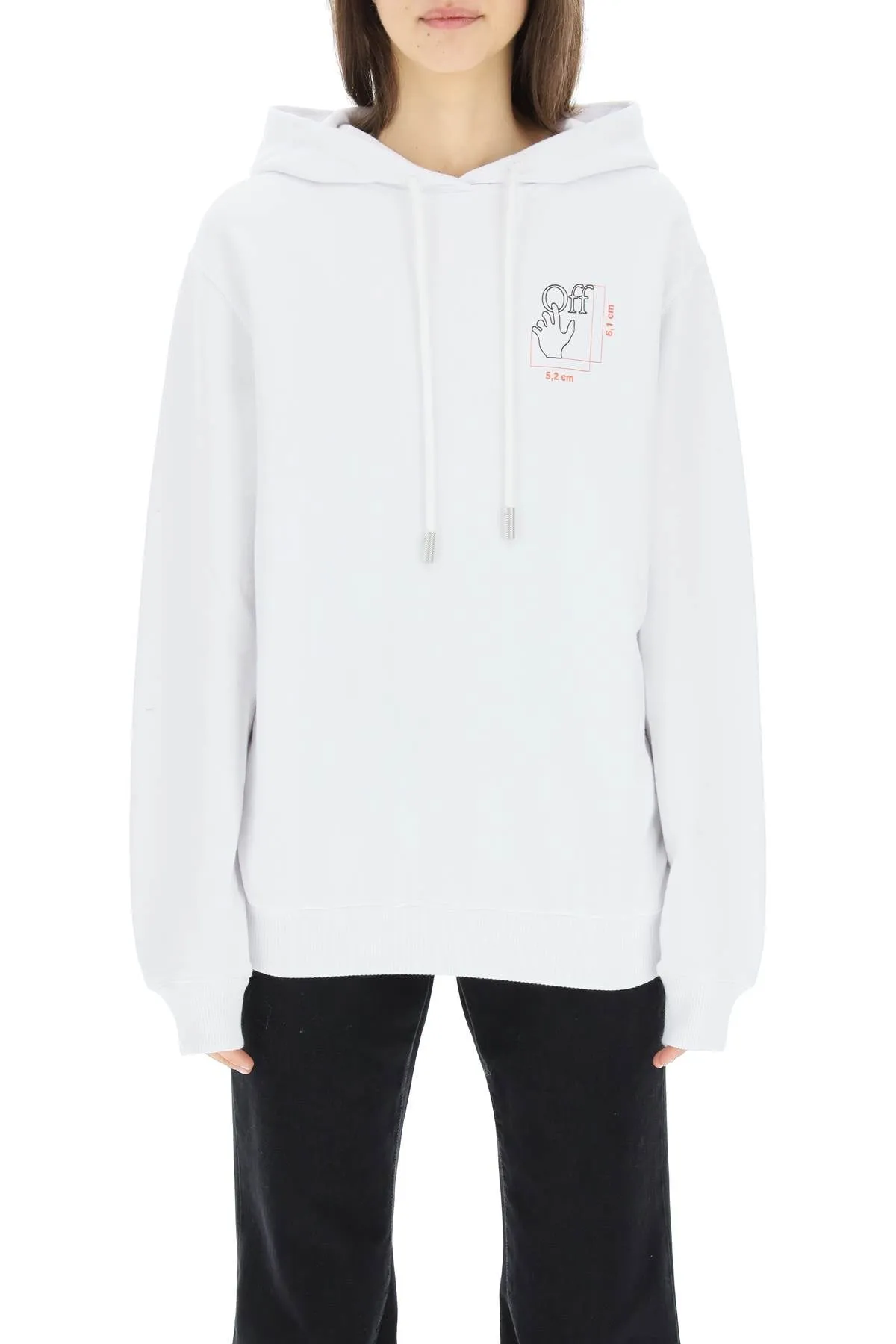Off-White Hand Logo Printed Hoodie