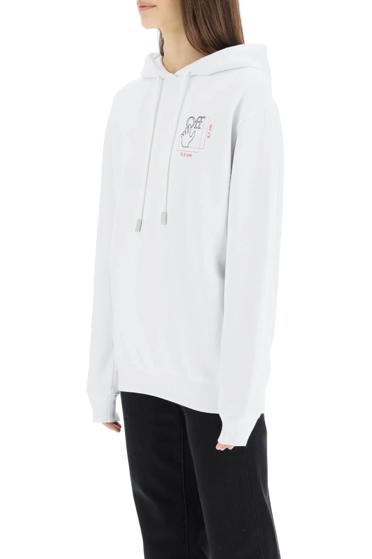 Off-White Hand Logo Printed Hoodie