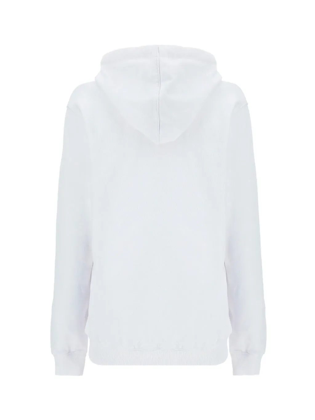 Off-White Logo Flocked Drawstring Hoodie