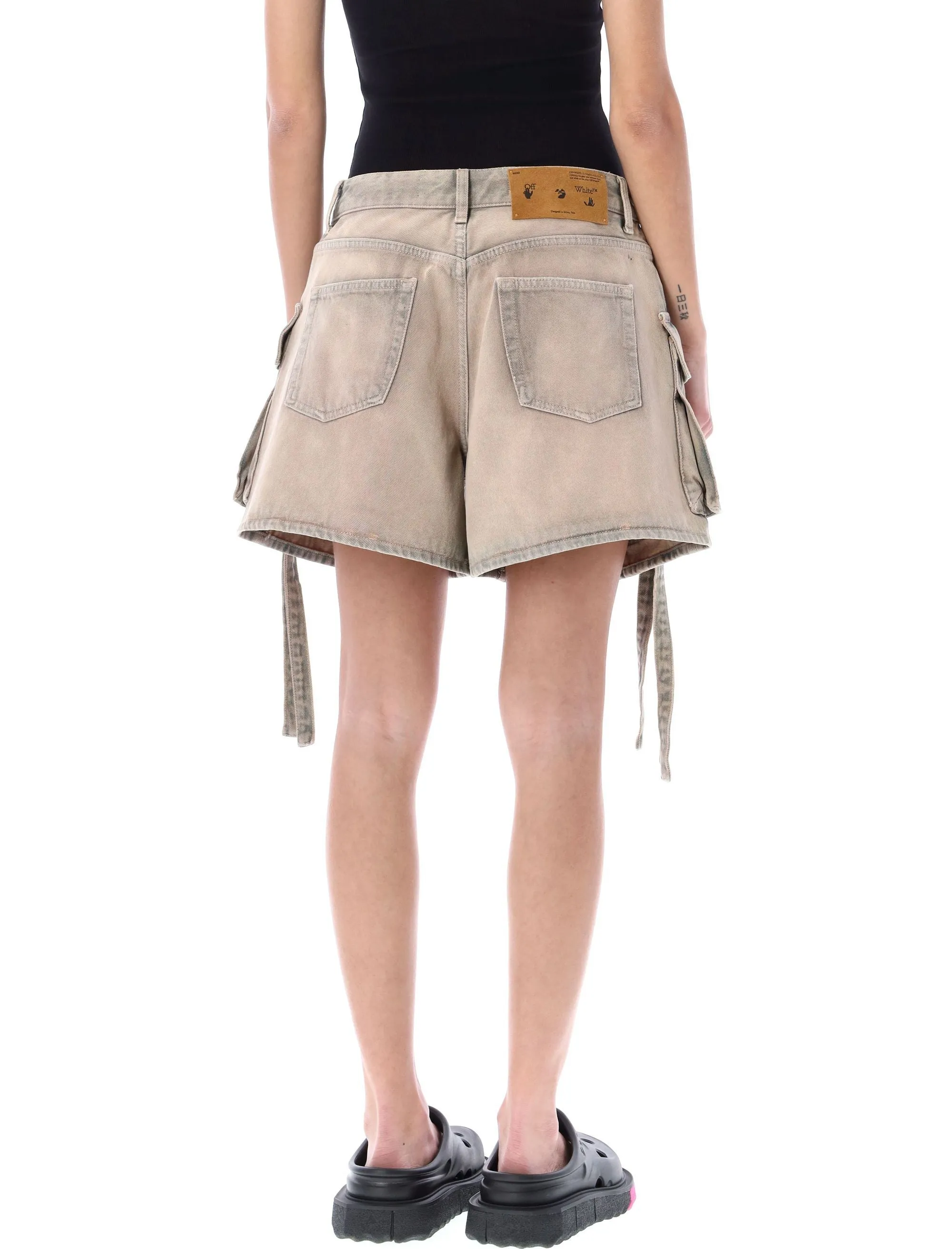 Off-White Logo Patch Cargo Shorts
