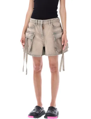 Off-White Logo Patch Cargo Shorts