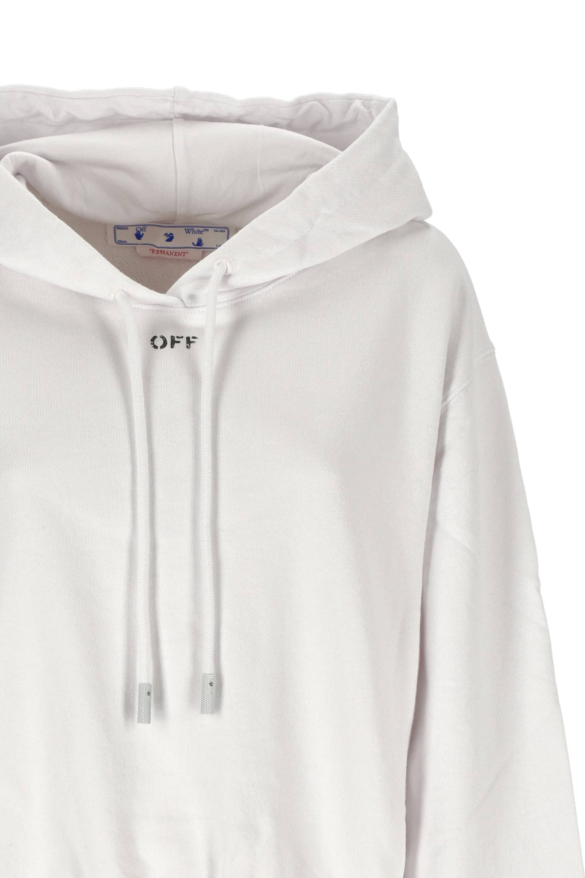 Off-White Logo Printed Drawstring Hoodie